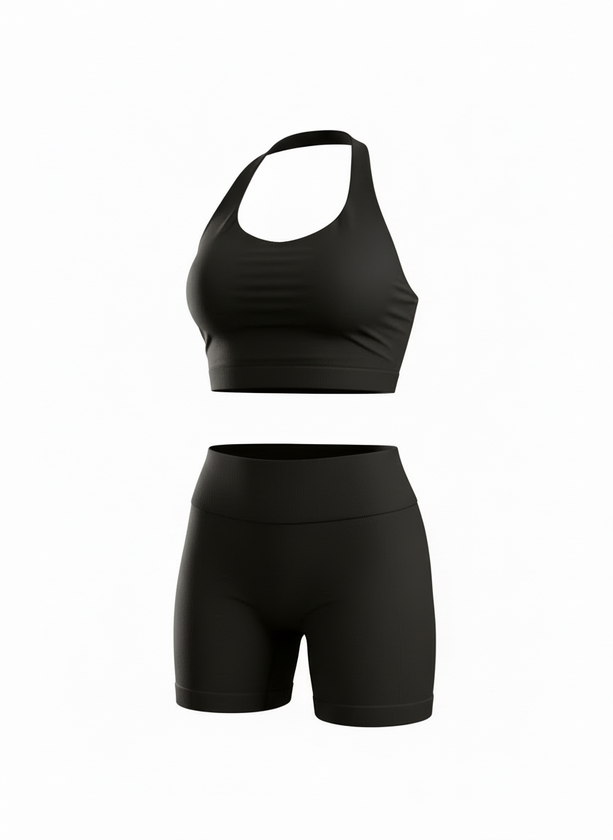 Biker Shorts + Top Set